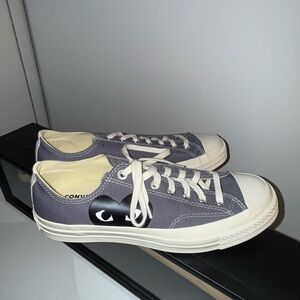 Converse Sneakers with Red Heart Accent